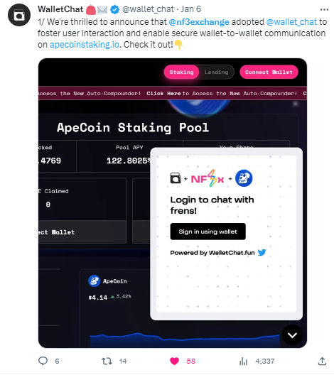 apecoinstaking tweet